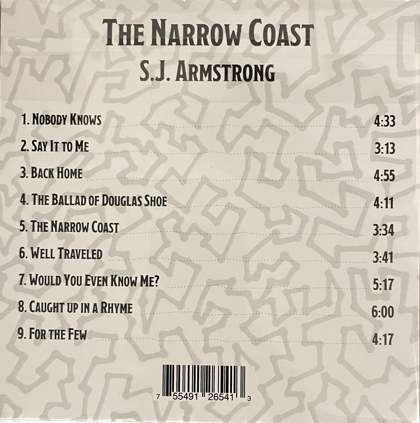 The Narrow Coast CD - S.J. Armstrong